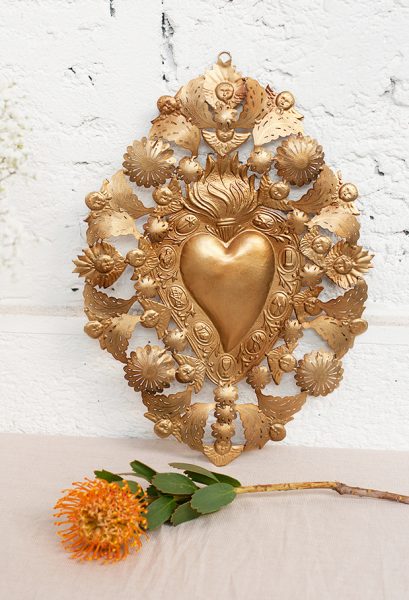 Coeur Majestic Doré - Ex-voto Boncoeurs