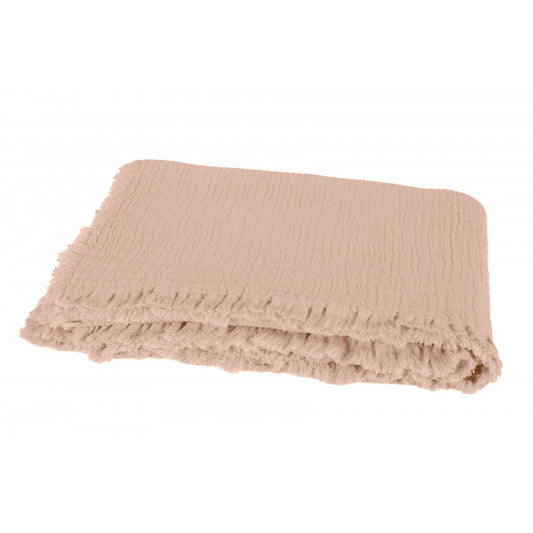 Plaid Vanly Cimarron - en coton frangé - Harmony Textile