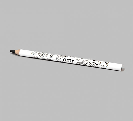Crayon Graphite blanc mine noir - Omy