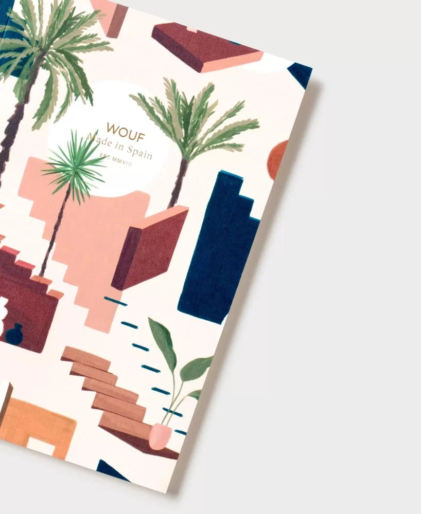 Eden - carnet a5 motif tropicaux cosy - Wouf