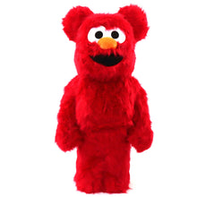 Charger l&#39;image dans la galerie, Bearbrick Sésame Street Elmo V2 -1000% - figurine ourson en fourrure rouge - Medicom Toy
