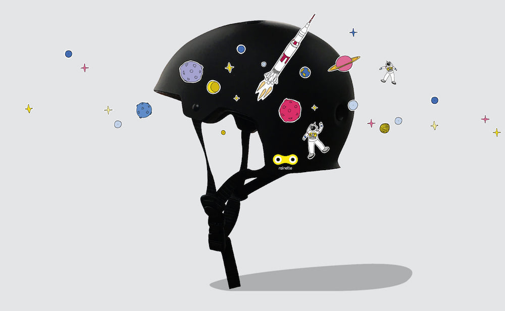 Espace - Stickers réfléchissants pour vélo - Rainette