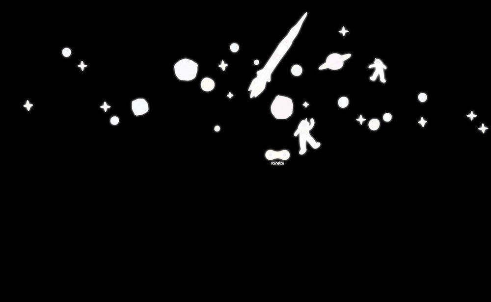 Espace - Stickers réfléchissants pour vélo - Rainette