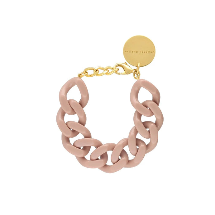 Flat Chain Baby Rose - Bracelet grosses mailles - Vanessa Baroni