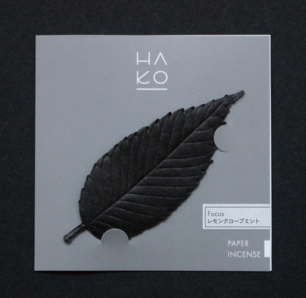 Ha Ko Focus - Feuille d'encens japonais individuelle aux huiles essentielles