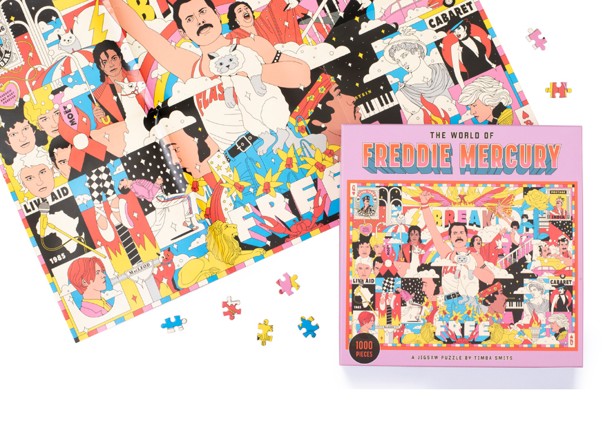 Puzzle The World of Freddie Mercury - Puzzle 1000 pièces - Laurence King Publishing