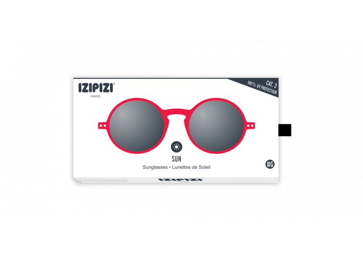 G Sun Red - lunettes de soleil ronde rouge - Izipizi