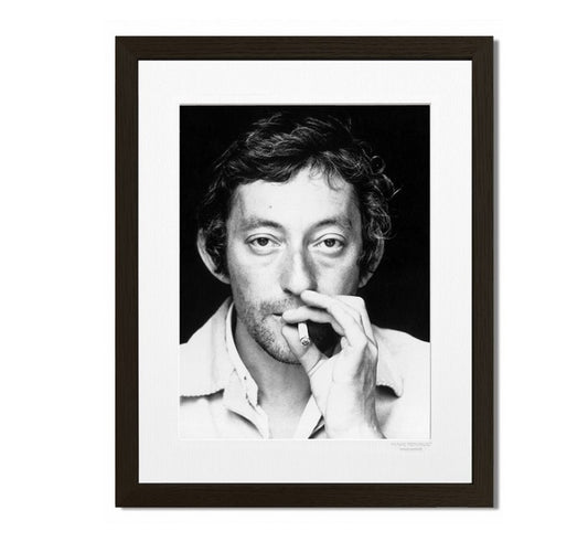 Gainsbourg Portrait - tirage noir et blanc sur papier Canson - Image Republic