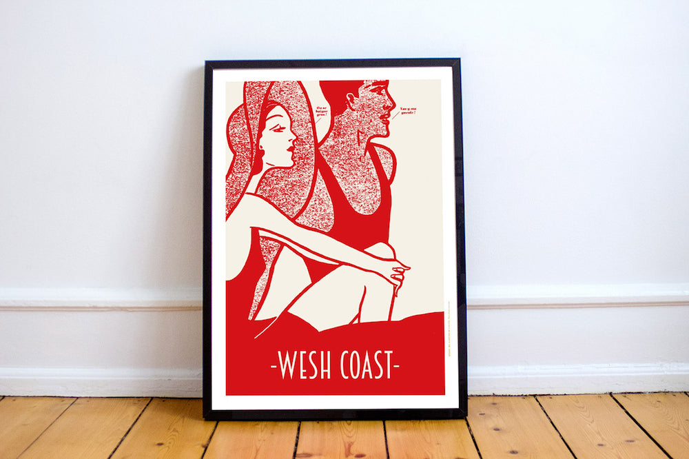 Wesh Coast - Affiche A3 numérotée par Gaspard De LaLune