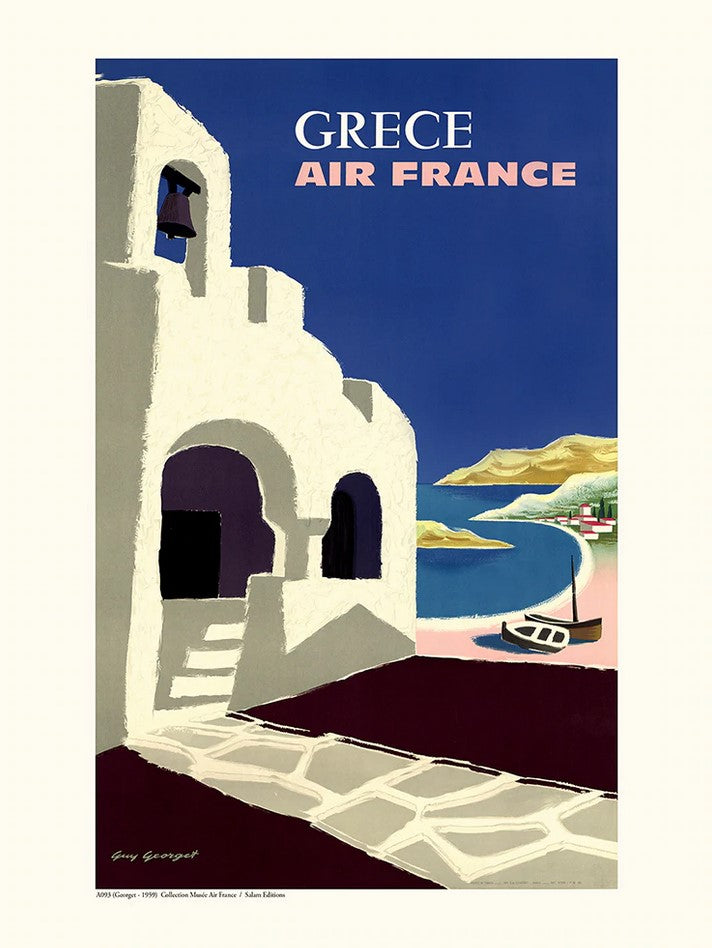 Grèce Georget - affiche air france - Salam Editions
