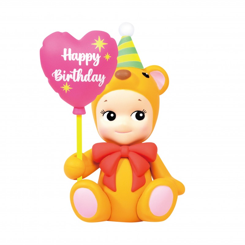 Sonny angel Happy Birthday Bear - série limitée anniversaire - figurine surprise à collectionner