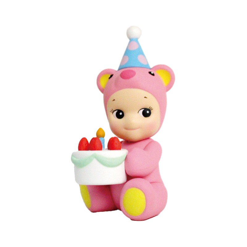 Sonny angel Happy Birthday Bear - série limitée anniversaire - figurine surprise à collectionner