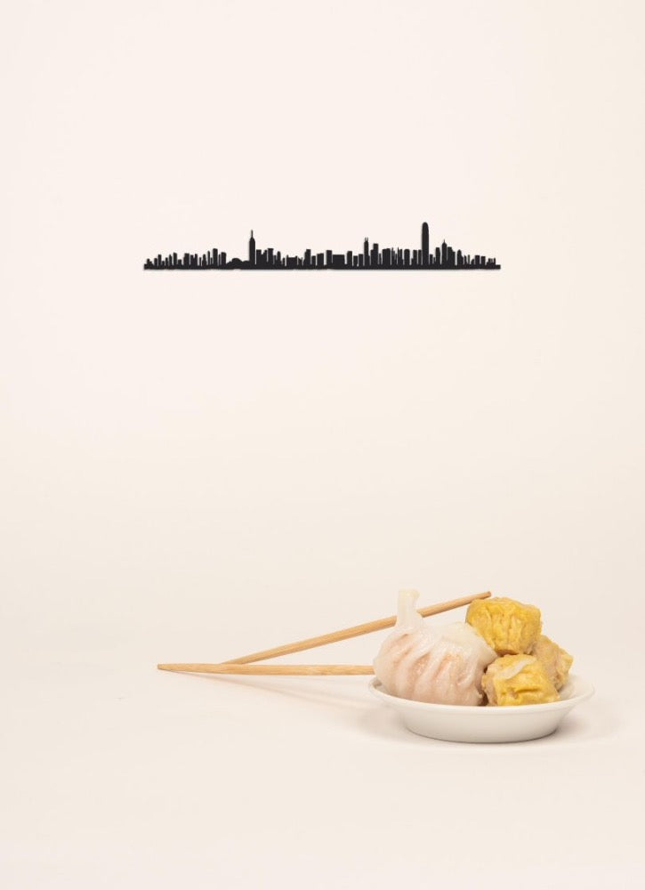 The Line Mini Hong-Kong - silhouette de ville en acier inoxydable 19cm - The Line  