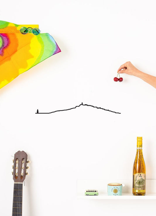 The Line Ibiza - silhouette de ville en acier epoxy 50cm - fabriqué en France par The Line