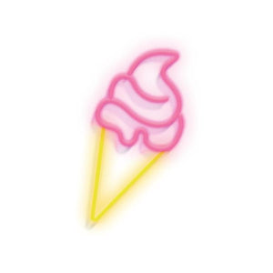 Ice Cream 40 - Enseigne lumineuse Néon LED glace - Candy Shock