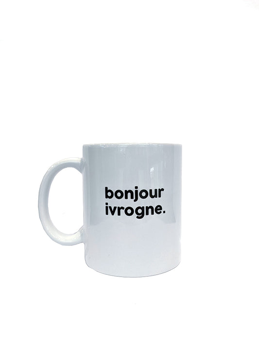 Bonjour Ivrogne - Mug en porcelaine - Félicie Aussi