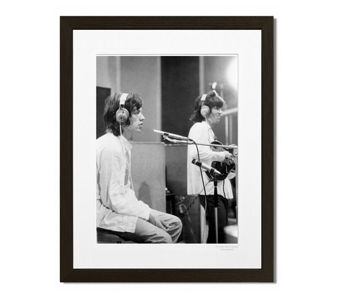 Mick Jagger Studio - Tirage photo noir et blanc sur papier canson - Image Republic