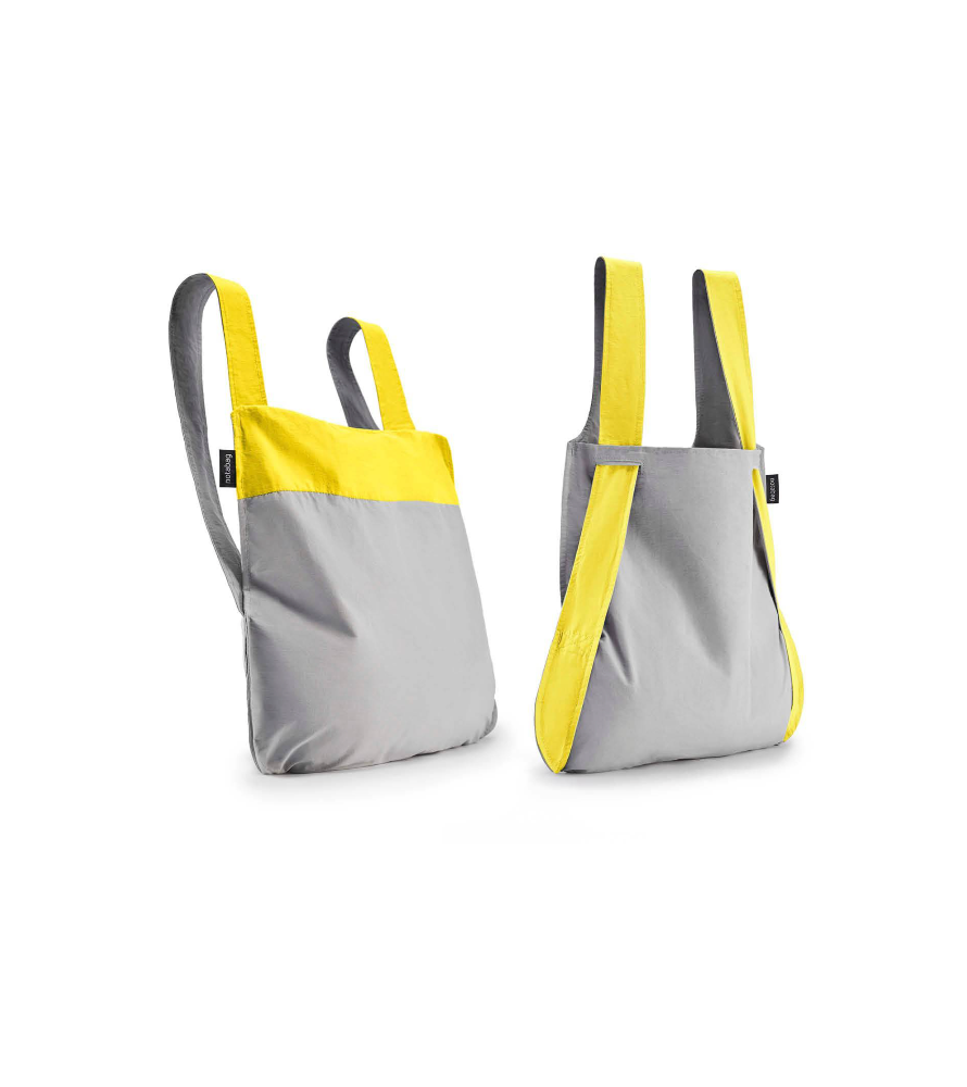 Yellow/Grey Original Notabag - Sac pliable