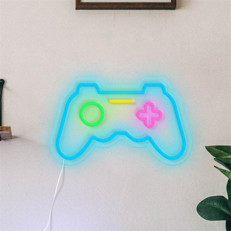 Joystick - Néon en LED en forme de manette - Candy Shock