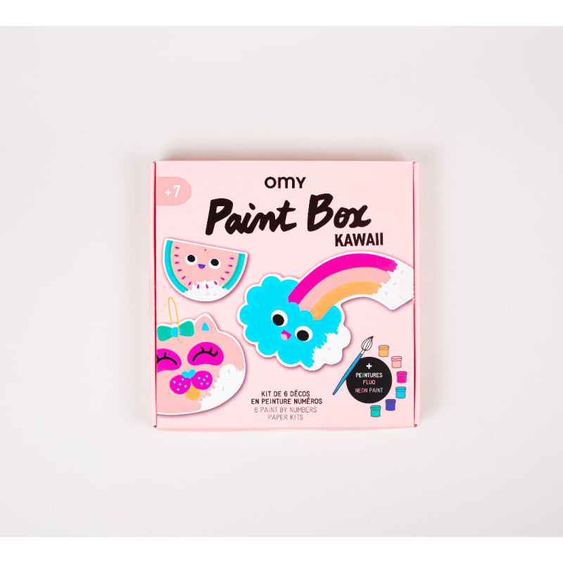 Kawaii - Paint Box - kit de peinture par numéros avec décorations - OMY