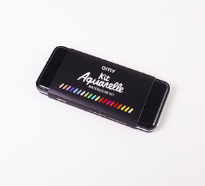 Kit Aquarelle - boite de 24 couleurs vives - OMY
