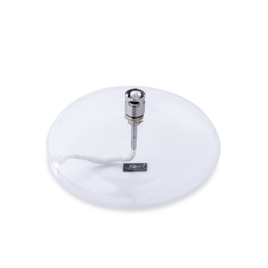 Lampe à huile disque finition chromée - Taille M - Peri Design