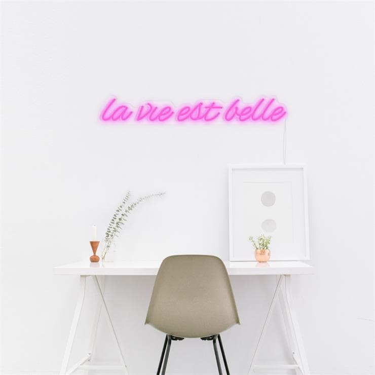 La Vie Est Belle - Néon LED 80cm - Candy Shock
