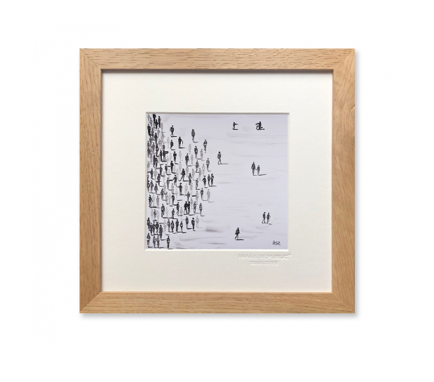 Le Chemin - Encre de chine en tirage 22x22 cm - Galerie Anne-Sophie - Image Republic