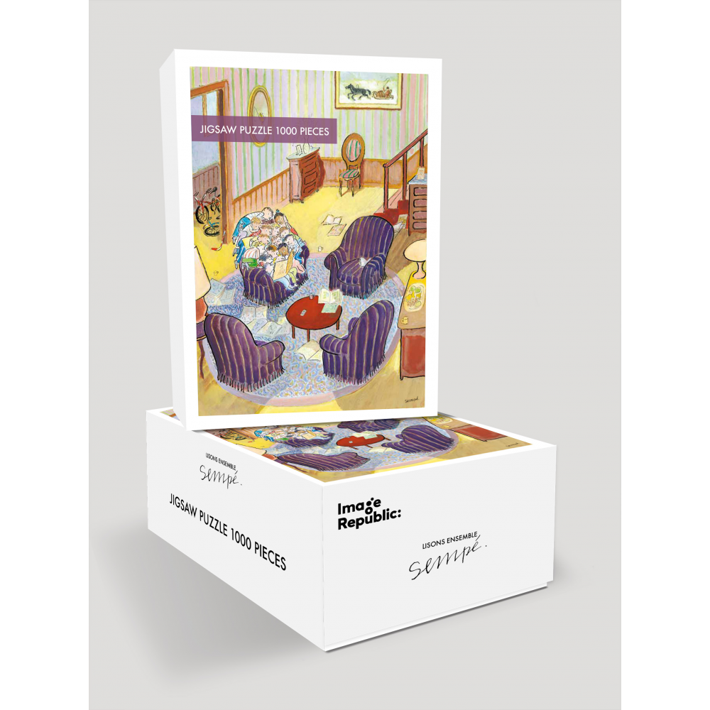 Lisons Ensemble - Puzzle 1000 pièces - Collection Sempé - Image Republic