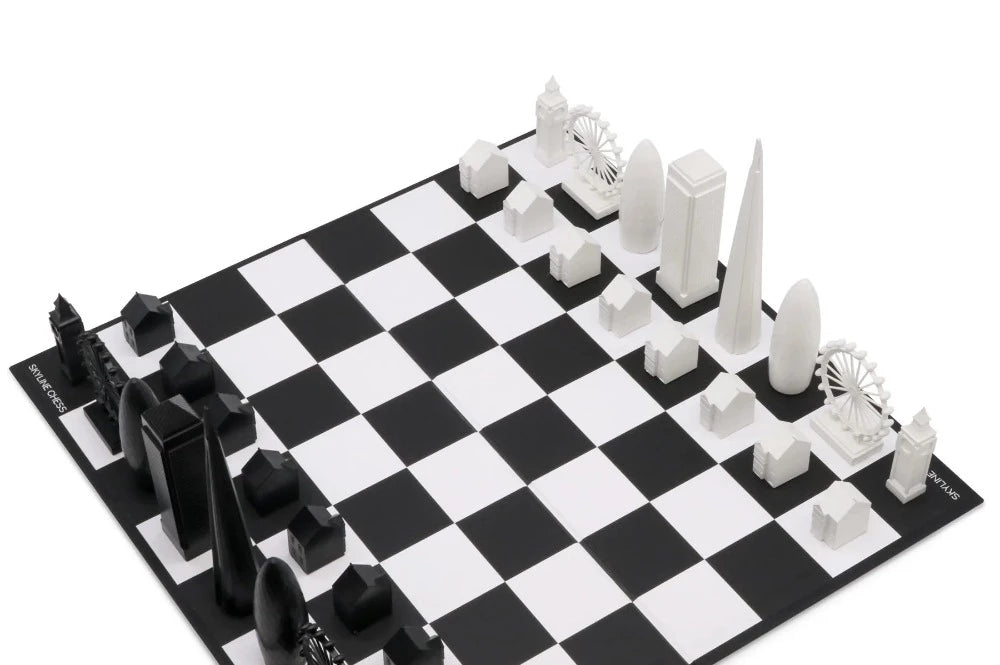 The London Edition - Jeu d’Échecs avec pièces en forme de bâtiments - Skyline Chess
