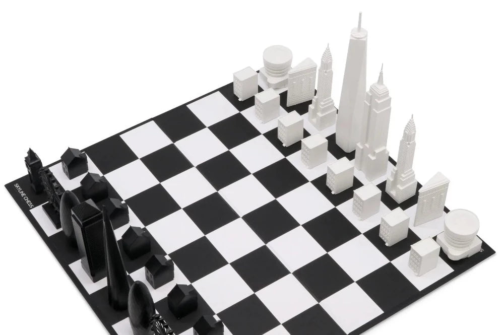 London VS New-York - Jeu d'Echecs avec pièces en forme de bâtiments - Skyline Chess