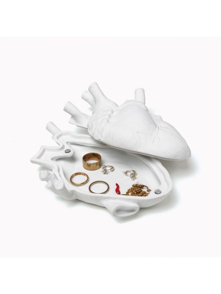 Love in a Box - boite à secrets en forme de coeur anatomique en porcelaine - Marcantonio x Seletti