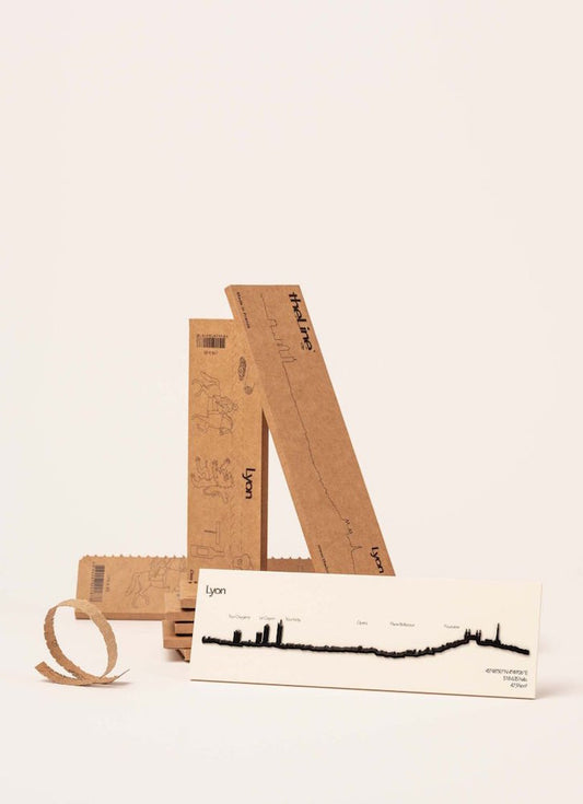 Mini the line Lyon - silhouette en acier 19 cm