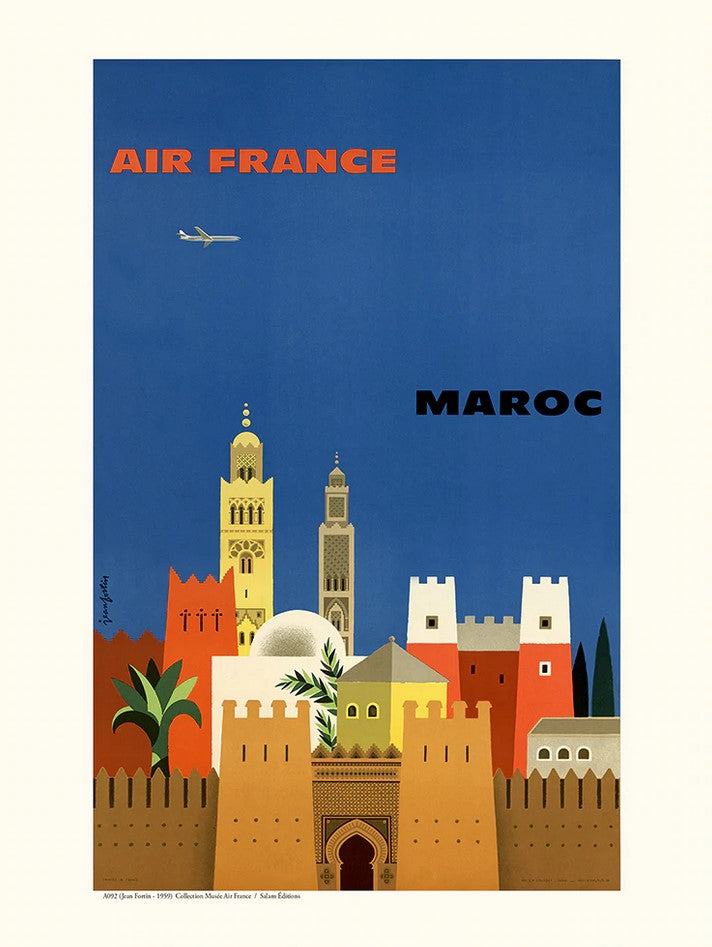 Maroc A092 - affiche collection Air France - Salam Editions