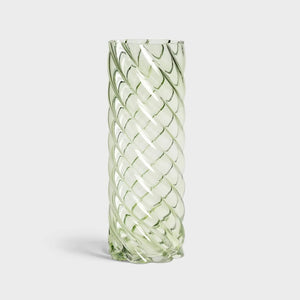 Marshmallow Green - Vase en verre tourbillon - Klevering