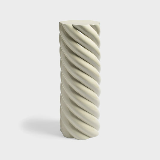 Marshmallow Pillar Gris - Table d'Appoint en fibre de verre - &klevering