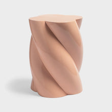 Charger l&#39;image dans la galerie, Marshmallow Pillar Rose - Table d&#39;Appoint ondulée en fibre de verre - Klevering
