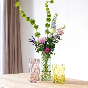 Marshmallow Green - Vase en verre tourbillon - Klevering