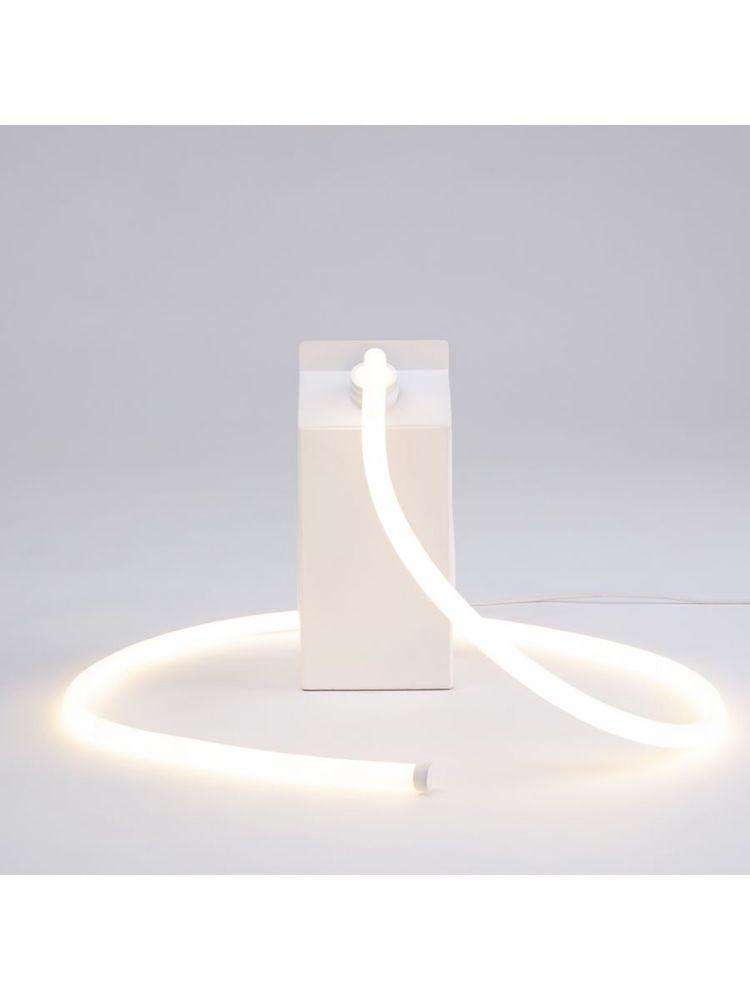 Milk Glow - Lampe LED en résine brique de lait - Seletti