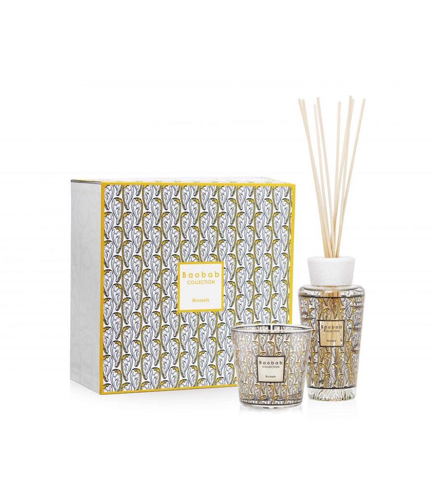 My First Baobab Gift Box Brussels - bougie et diffuseur - miel, bois de Santal et Cyprès - Baobab 