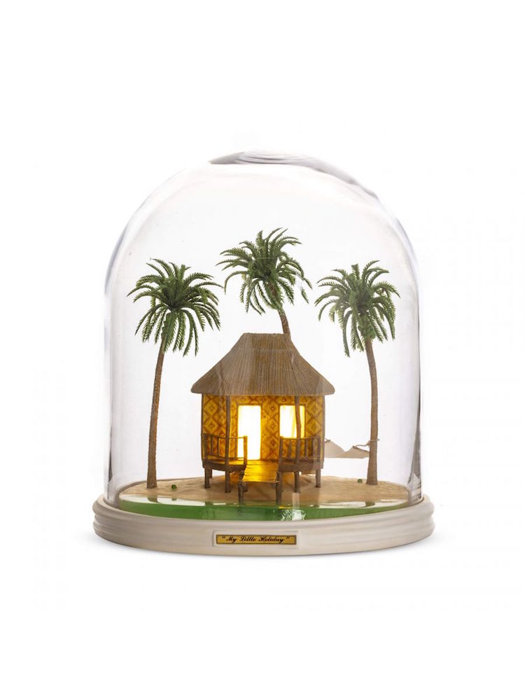 My little Holiday - Lampe de table diorama cabane sur la plage - Seletti