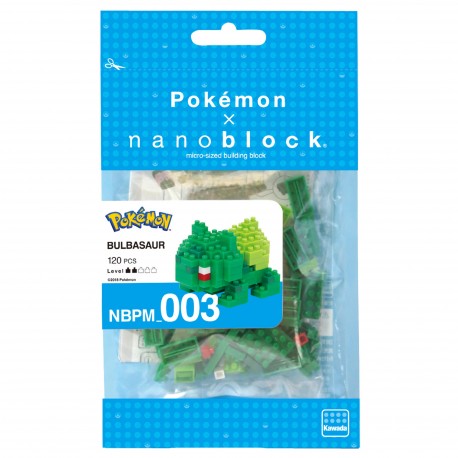 Nanoblock Pokémon Bulbizarre - sachet de 120 minis briques à construire