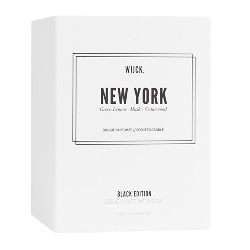 Bougie parfumée New York - Cire de soja - 60h de brulage - Wijck