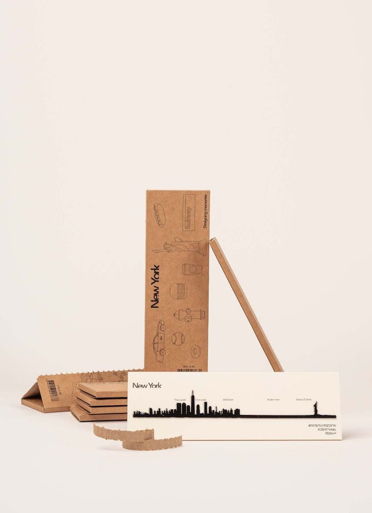The Line Mini New-York - silhouette de ville en acier 19 cm - The Line