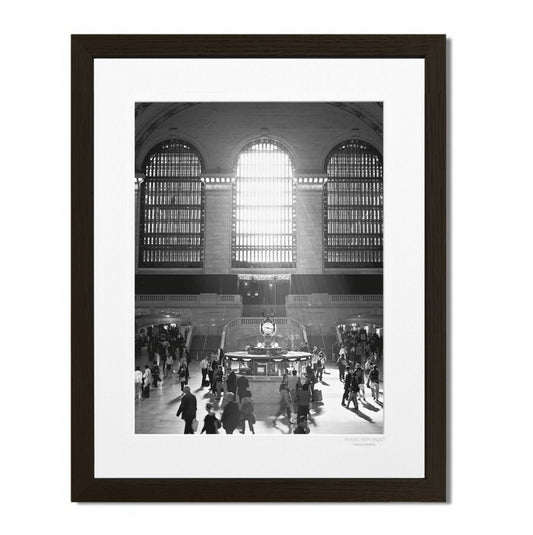 NY grand Central - tirage photo noir et blanc sur papier canson - Image Republic