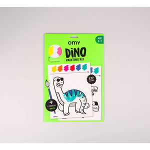 Dino - painting kit - 12 illustrations à la peinture à l'eau - OMY