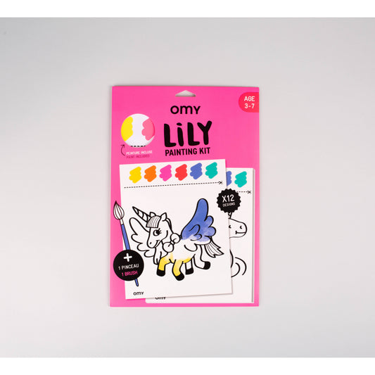 Lily - painting kit - set de peinture à l'eau 12 illustrations - OMY