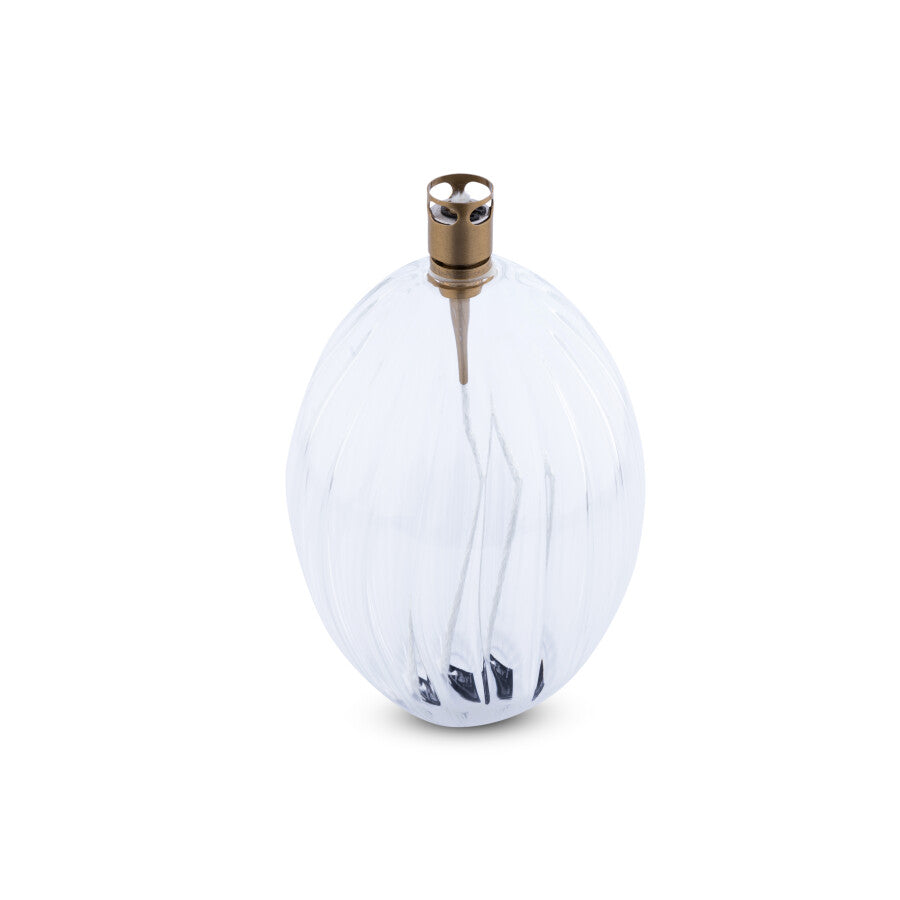 Lampe à huile Ovalis striées - moyen modèle Peri Design
