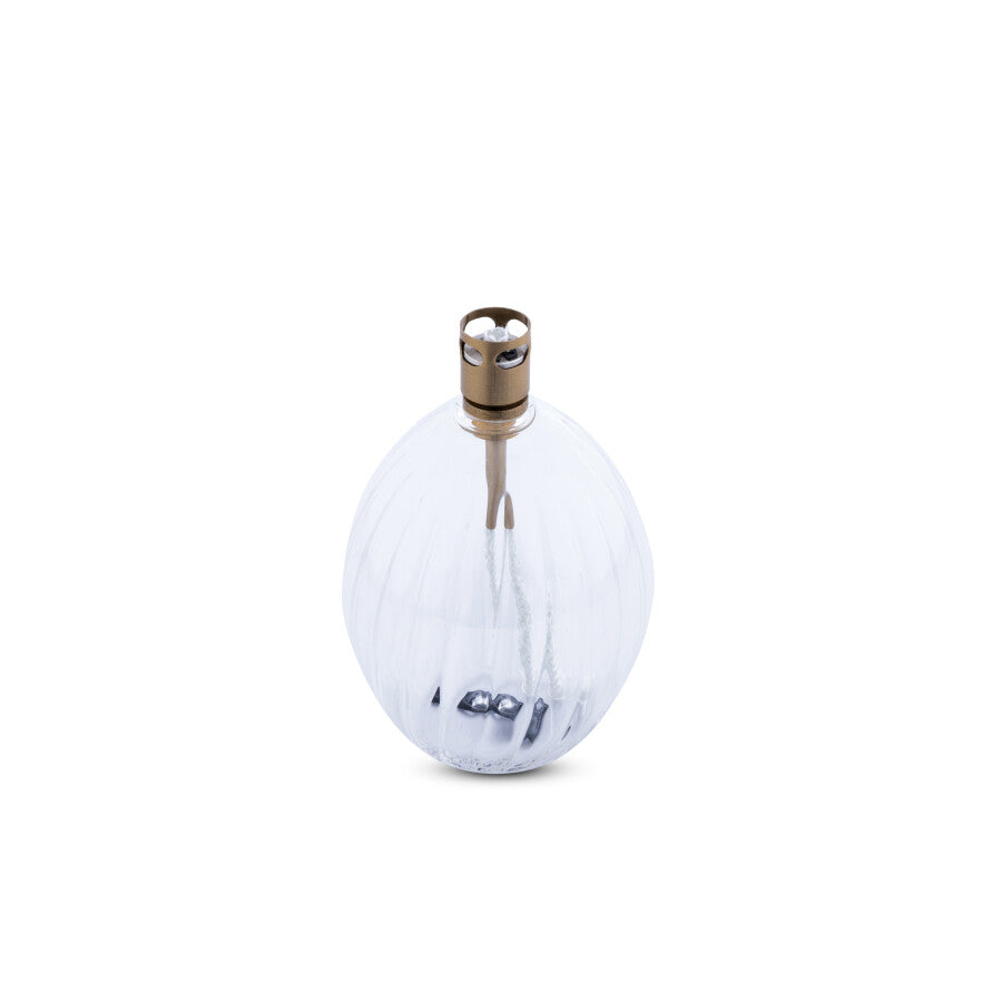 Lampe à huile Ovalis striées Petit modèle Peri Design