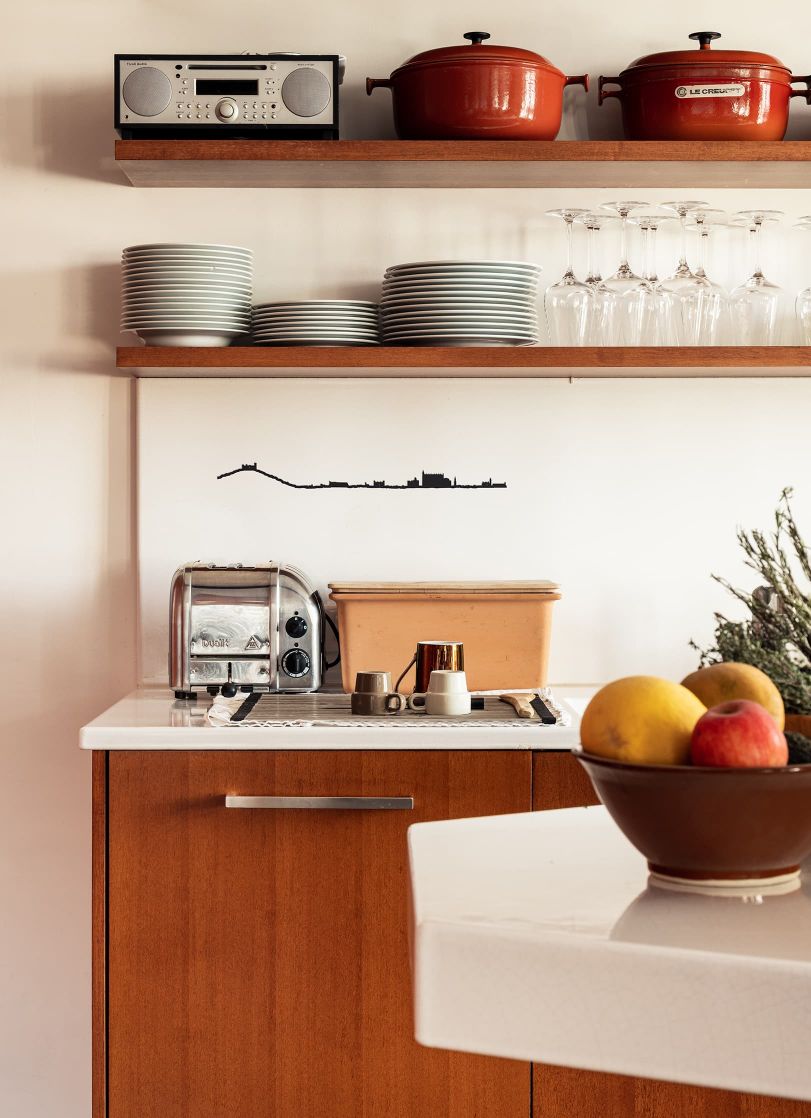 The Line Palma - silhouette de ville en acier epoxy 50cm - fabriquée en France - The Line 